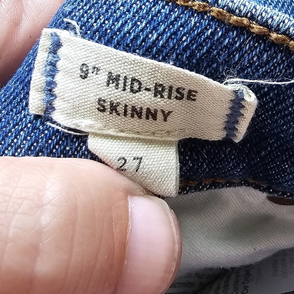 Madewell Denim Blue High Rise Cut Off Hem Women's Shorts Size 27 - Picture 3 of 5